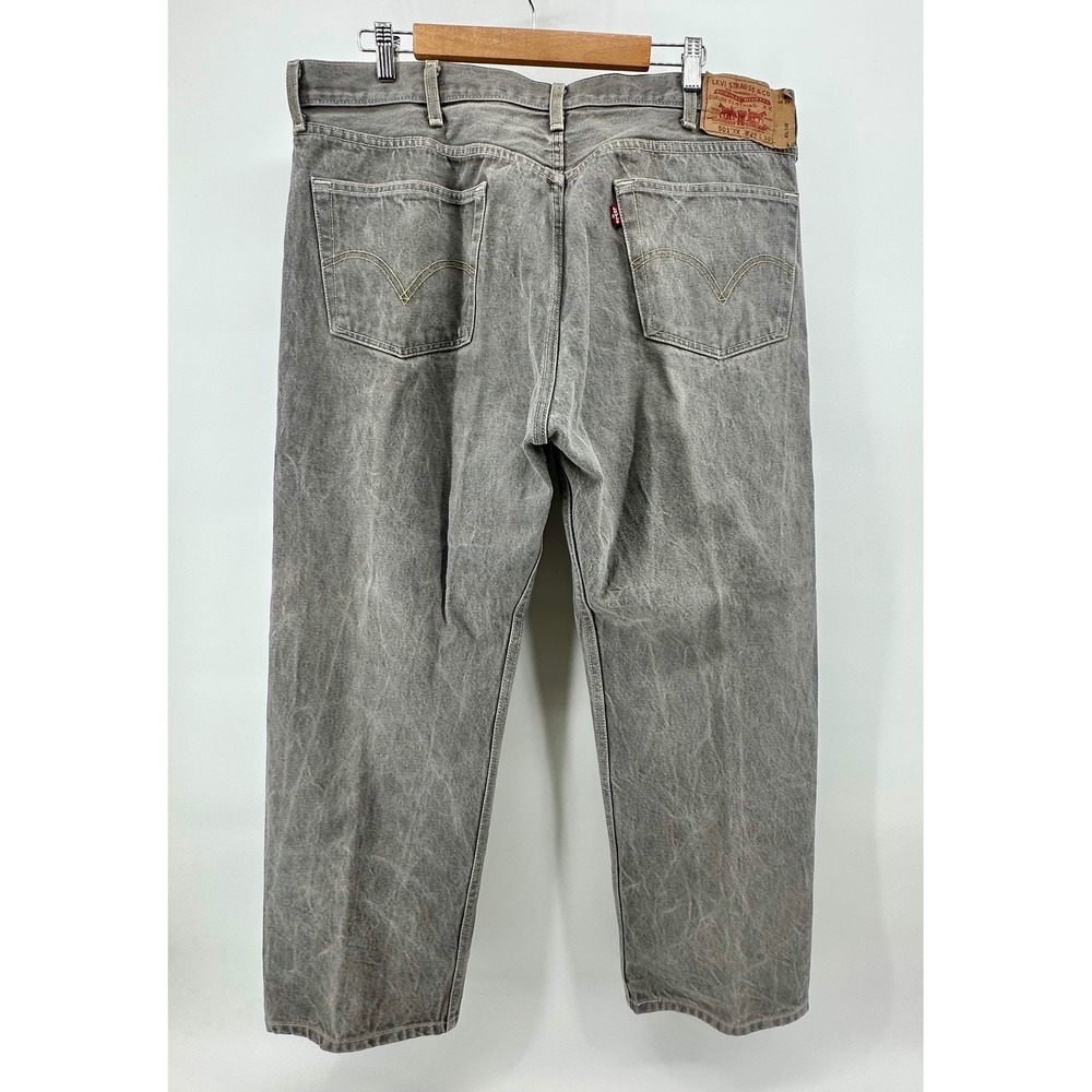 VTG 90's Levis 501 Straight Gray Denim Jeans Mens 42x30 Button 501XX Mexico